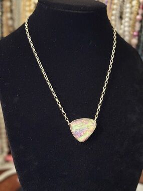 Kendra Scott McKenna Lilac Abalone Statement Necklace